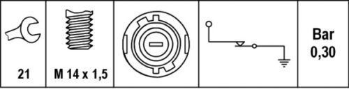 Βαλβίδα Πίεσης 12V Renault Clio II (BB_CB_) HELLA 6ZL007675001 - Image 2