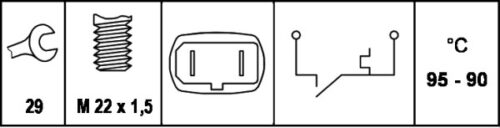 Βαλβίδα Βεντιλατέρ 12V Blade Terminal Audi A4 (8D2B5) HELLA 6ZT007801011 - Image 2