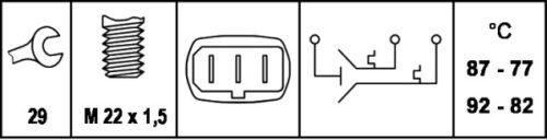 Βαλβίδα Βεντιλατέρ 12V Blade Terminal VW T4 Chassis (70E,70L,70M,7DE,7DL,7D HELLA 6ZT007802011 - Image 3