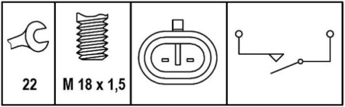 Βαλβίδα Όπισθεν 12V Fiat 500 (312_) HELLA 6ZF008621301 - Image 2