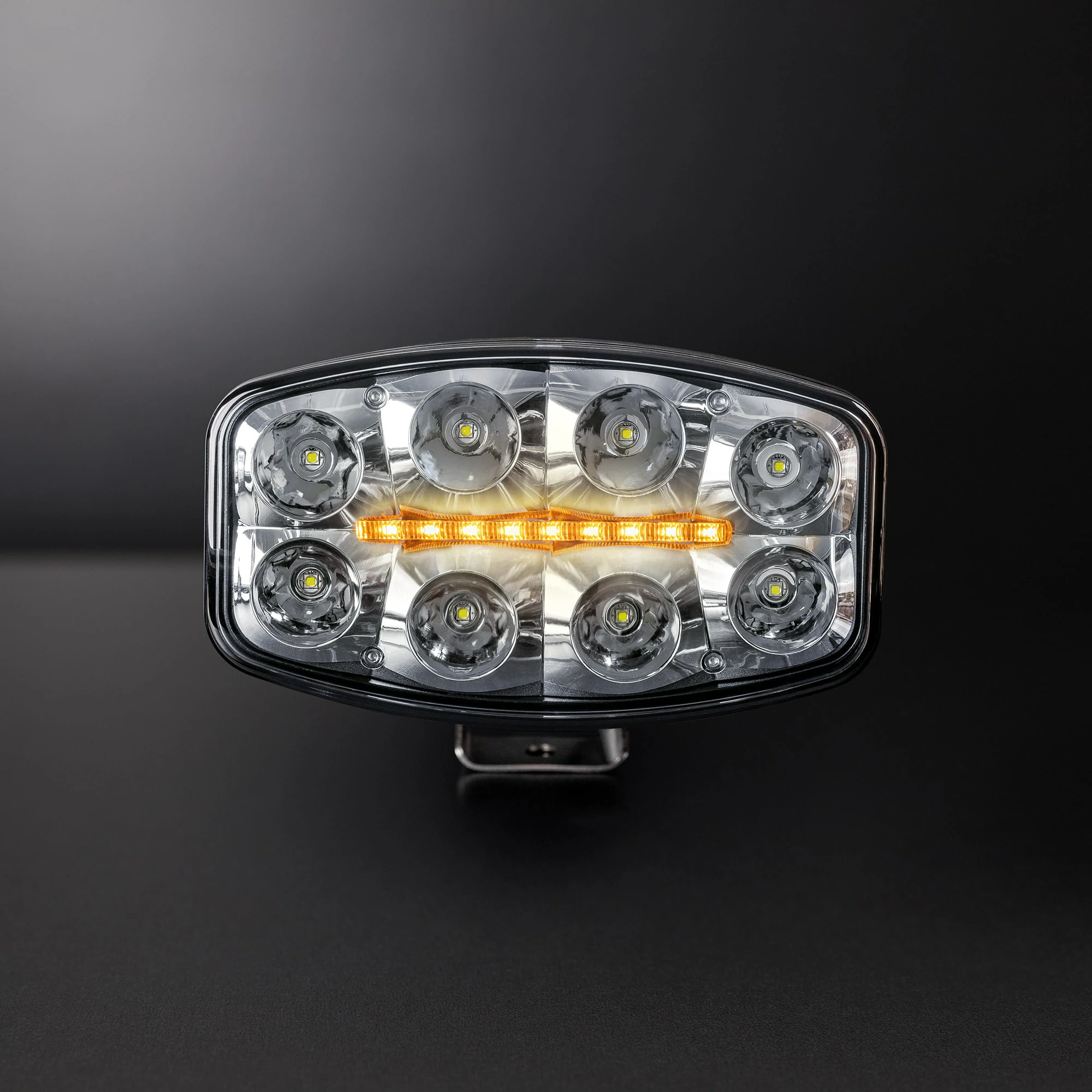 Προβολέας Delta 9" 12-48V DC, 80W, Με φώτα θέσης 6200 Lumens Strands