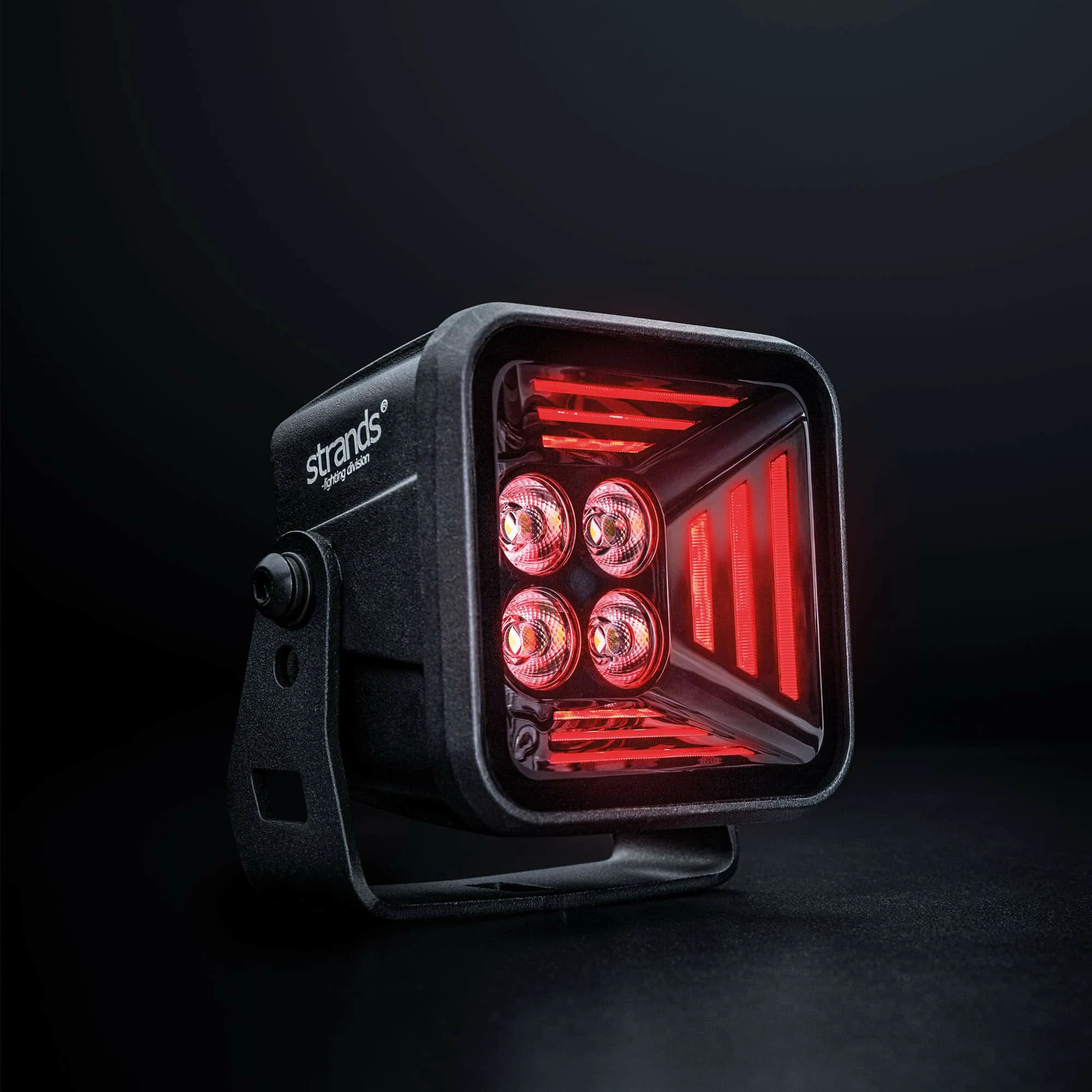 Προβολέας Strands Dark Knight Fortex – 3200lm – 38W – Κόκκινο Φως Θέσης – Επιλογή Kelvin