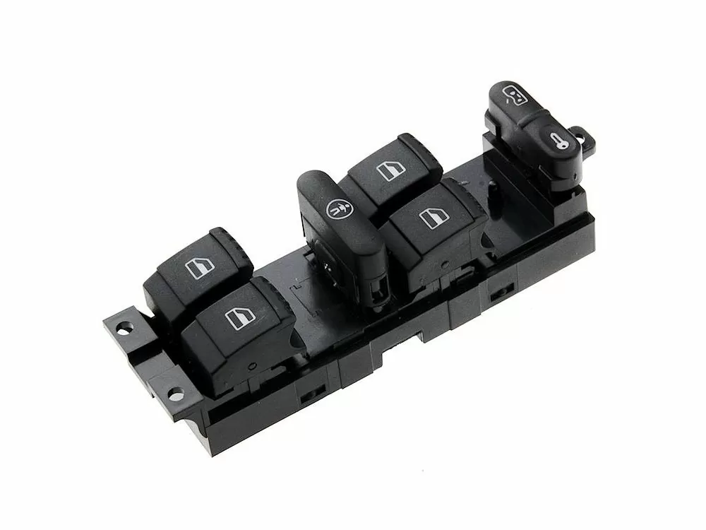 Διακόπτης παραθύρων VW 1J4959857B 10pin 4πλός με κόκκινο φωτισμό