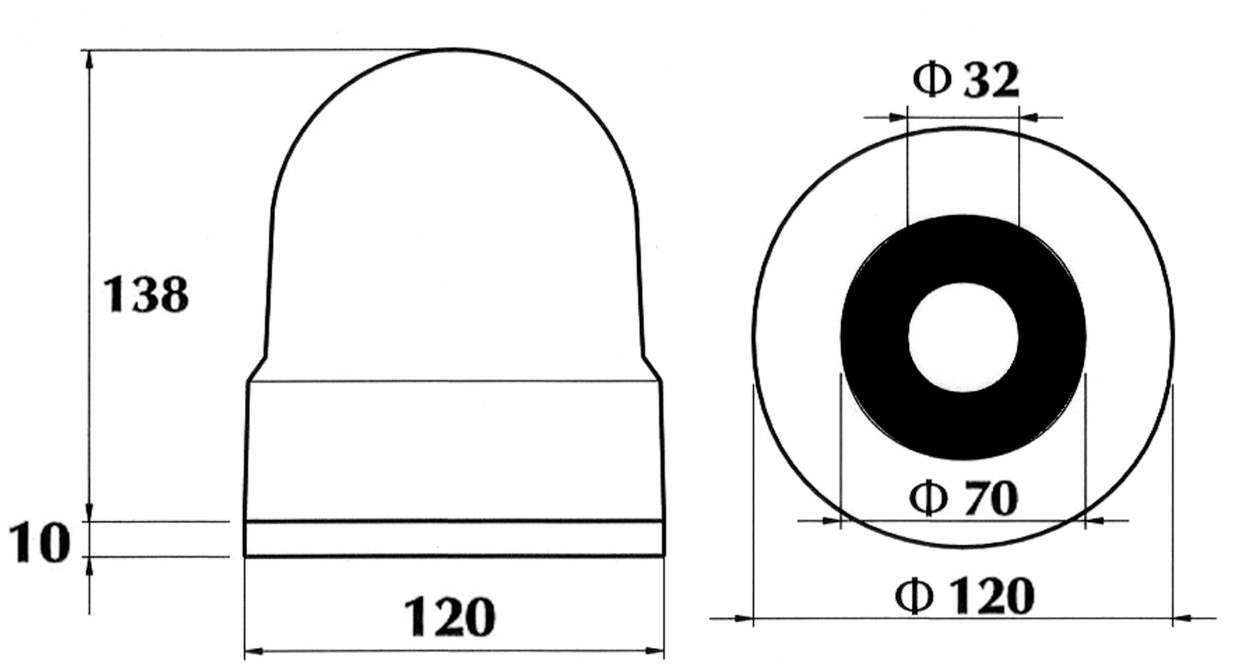 περιστροφικός φάρος Dasteri 420M12‑24V με μαγνητική βάση – φωτεινότητα