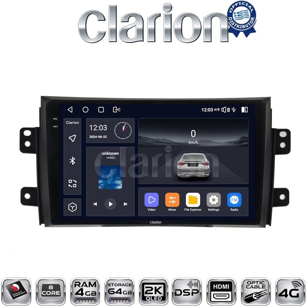Οθόνη Multimedia (OEM Screen) για Fiat SX4