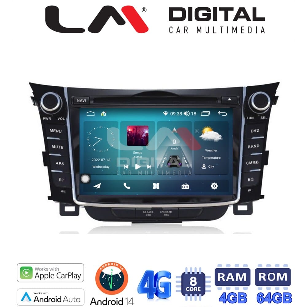 Οθόνη Multimedia (OEM Screen) για Hyundai I30