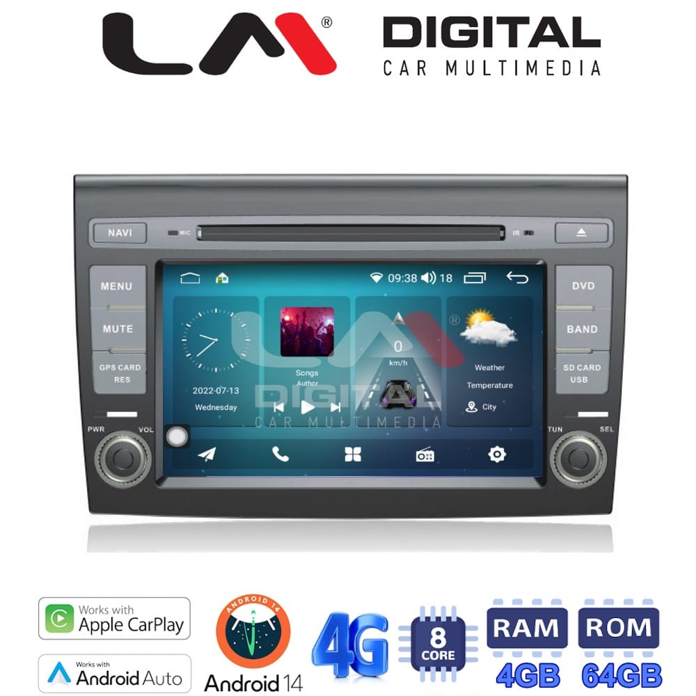 Οθόνη Multimedia (OEM Screen) για Fiat
