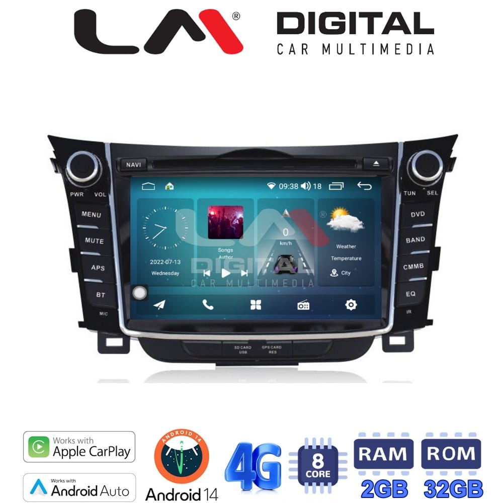 Οθόνη Multimedia (OEM Screen) για Hyundai I30