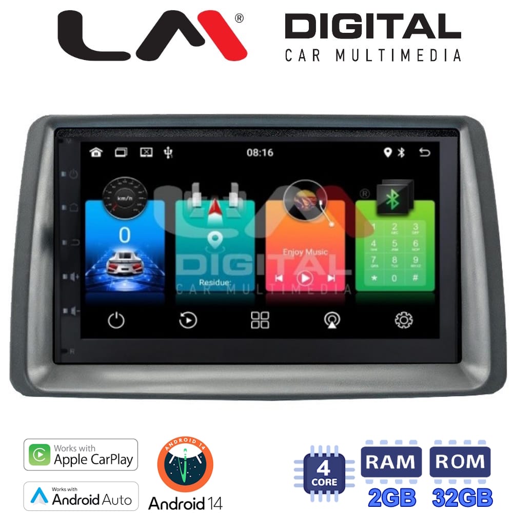 Οθόνη Multimedia (OEM Screen) για Fiat