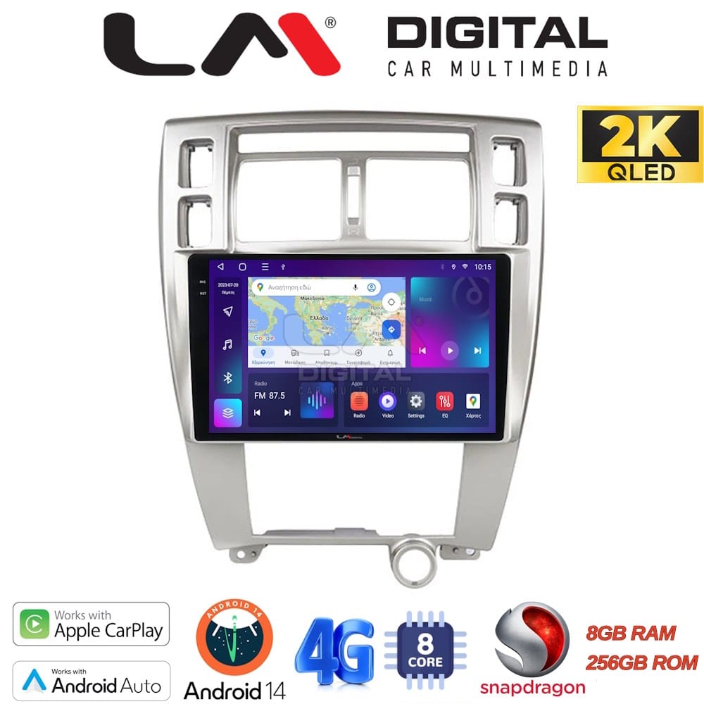 LM Digital - LM ZQ8006 GPS Οθόνη OEM Multimedia Αυτοκινήτου για Hyundai Tucson 2004 > 2010 (CarPlay/AndroidAuto/BT/GPS/WIFI/GPRS)
