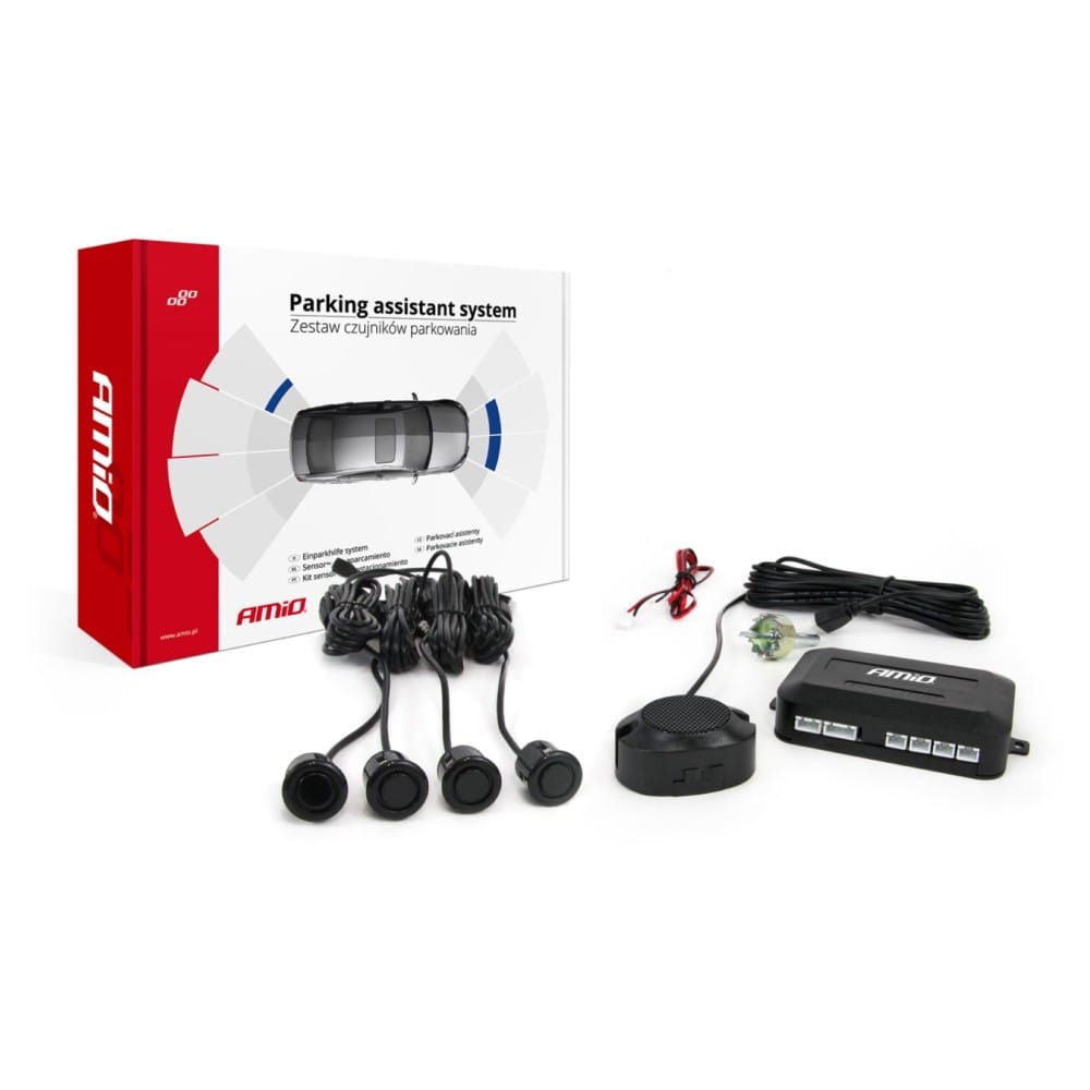 Σύστημα Παρκαρίσματος AMiO 01576 12V με 4 Αισθητήρες GOLD 18mm και Buzzer