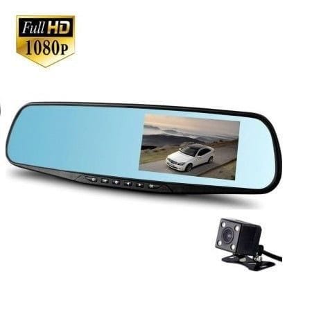 Διπλή κάμερα αυτοκινήτου καθρέφτης Full HD 1080p με λήψη εμπρός και πίσω