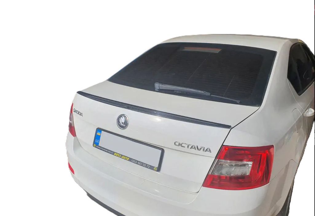 Αεροτομή Sunplex Skoda Octavia 2013-2020 piano black ABS