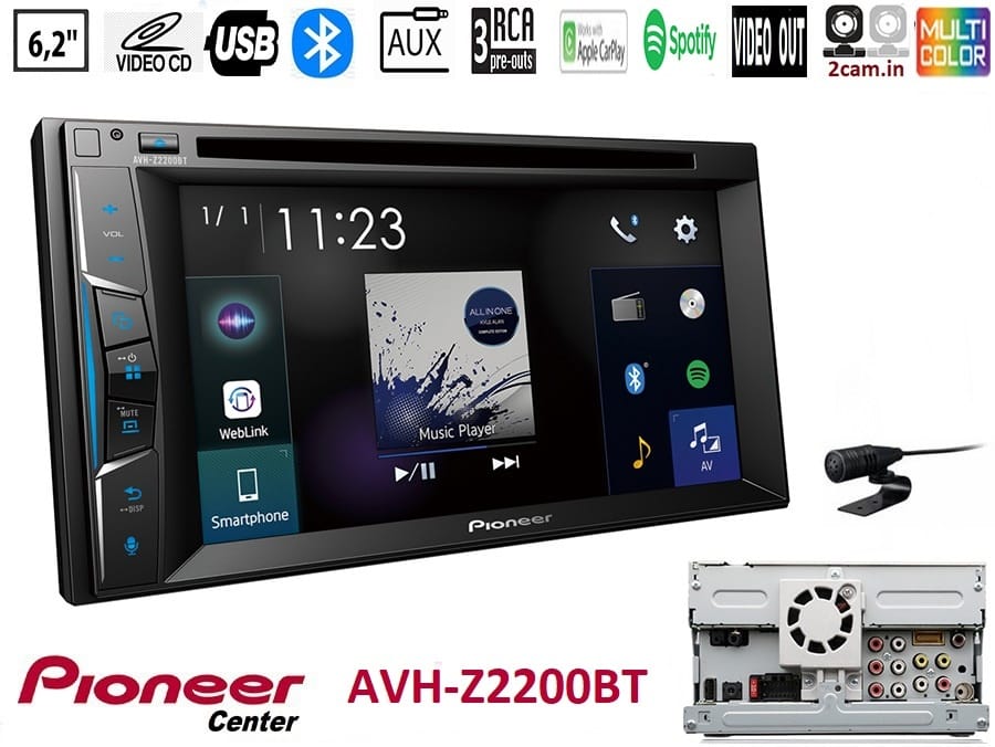 Pioneer AVH-Z2200BT - 2din 6.8' dvd