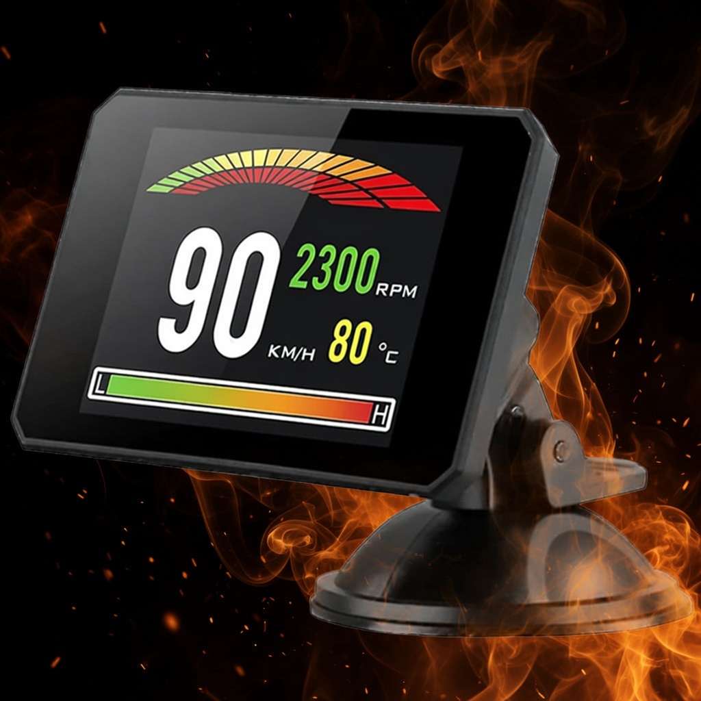 Διαγνωστική οθόνη HUD OBD II WEP WOB0016 με έγχρωμη TFT LCD για παραμέτρους οχήματος